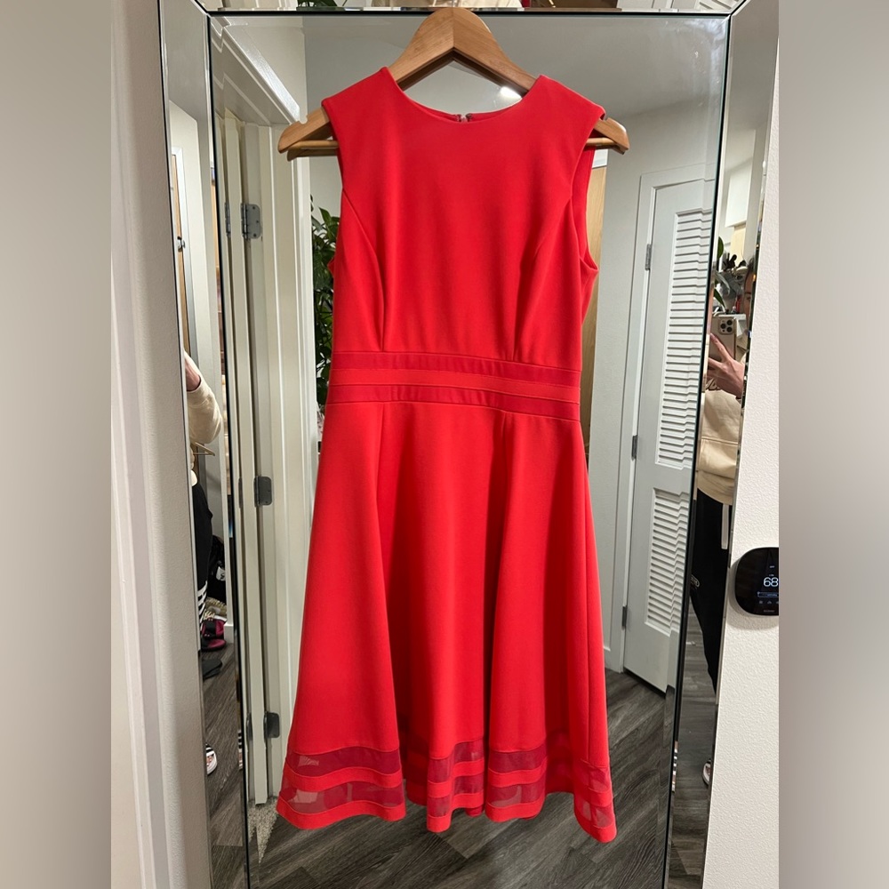 Coral colored Calvin Klein dress great quality